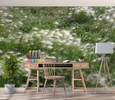 3D Spring Grass K6175 Wallpaper Mural Self-adhesive Removable Sticker Luna