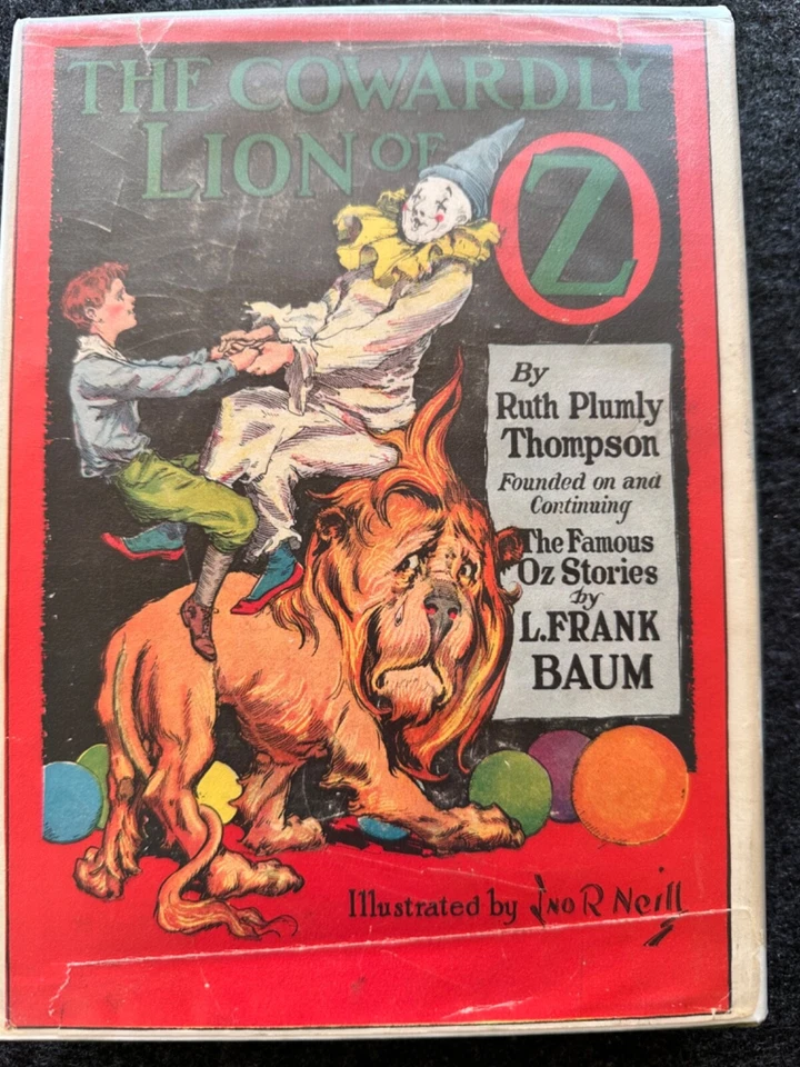 1923 - The Cowardly Lion Of Oz by Ruth Plumly Thompson (L. Frank Baum) HCDJ NICE — 第 2/4 张图片