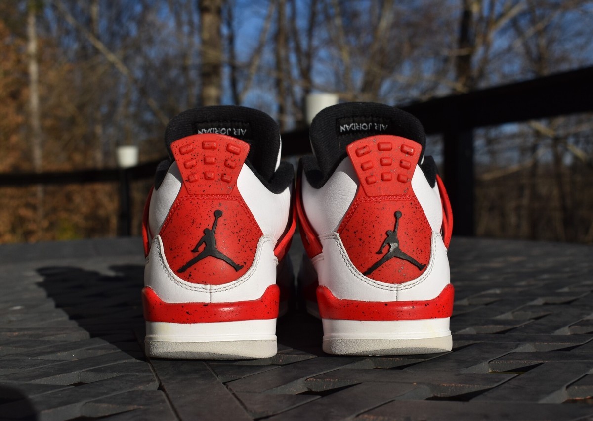 シューズ(男性用) AIR JORDAN 4 RETRO GS FIRE RED GS) Air Jordan 4 Retro OG 'Fire Red' 2020 408452-160