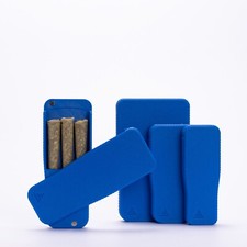 Pre-Rolls Case, Magnetic Cigarette Crush Proof Holder for Cones, Blue XL