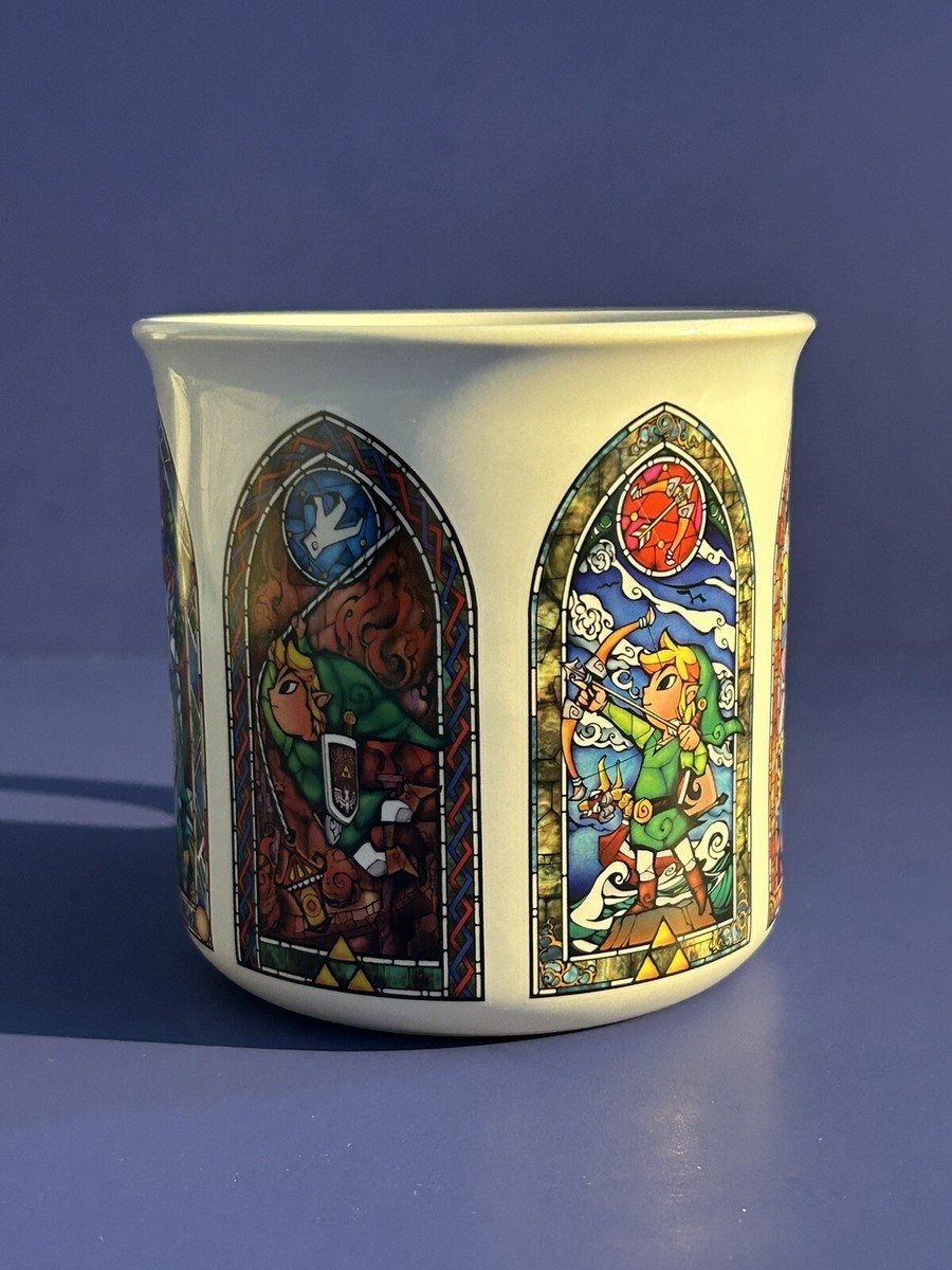 Legend of Zelda Wind Waker Coffee Mug 17oz Toon Link Stained Glass