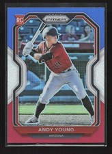 2021 Panini Prizm Red White & Blue Prizm Andy Young RC #61 Arizona Diamondbacks