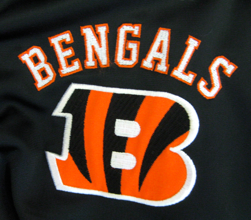 Cincinnati BENGALS Trainingsjacke Herren (Größe Medium) schwarz NFL Football durchgehender Reißverschluss - Bild 5 von 6