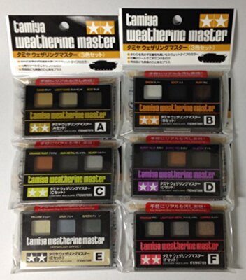 Tamiya Weathering Master 6-Sets (A, B, C, D, E, F) [Import] [parallel impo [5ab]