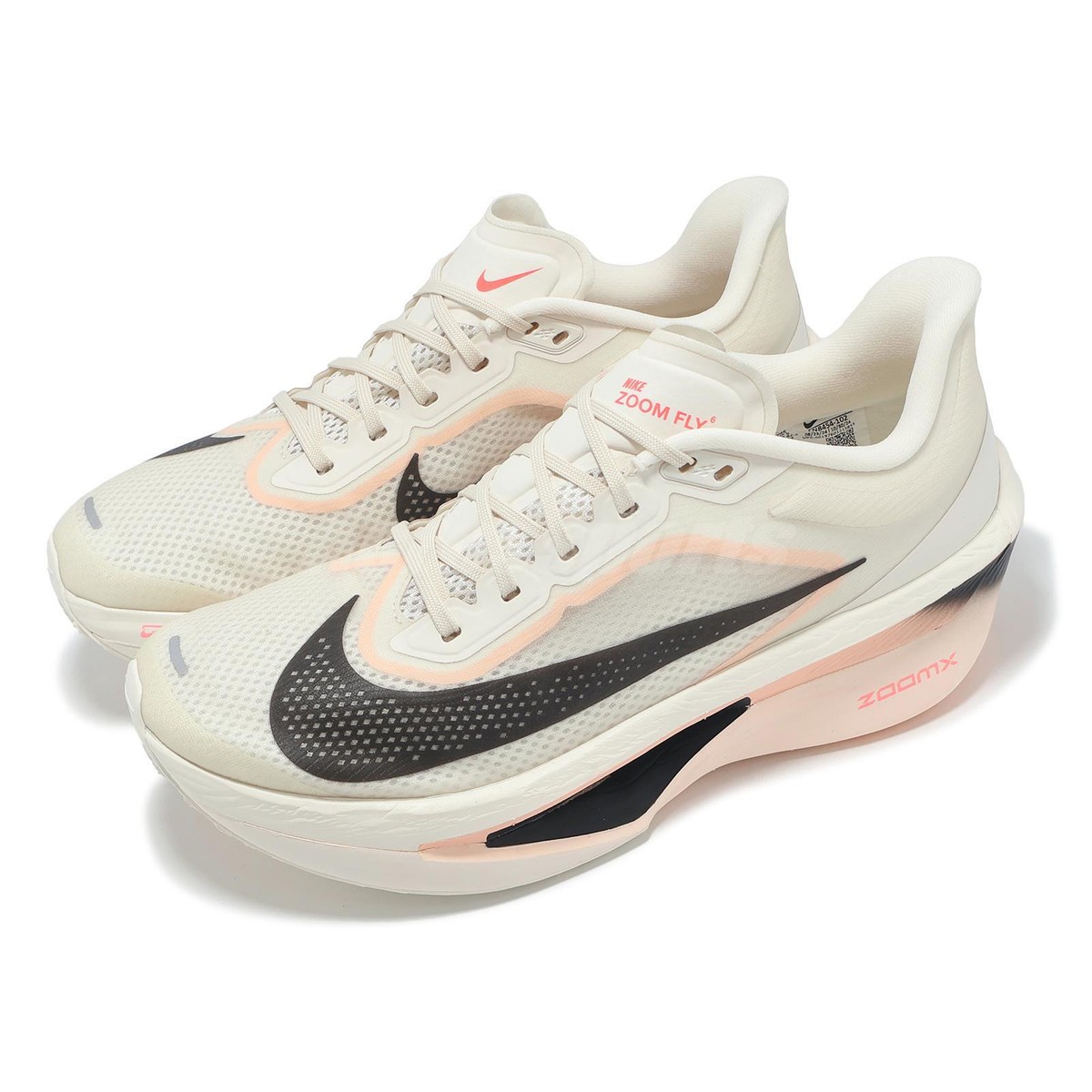 NIKE ZOOM FLY6 ホワイト　25cm Nike Zoom Fly 6 - White/Black-Pale Ivory-Sail - Mens Shoes |