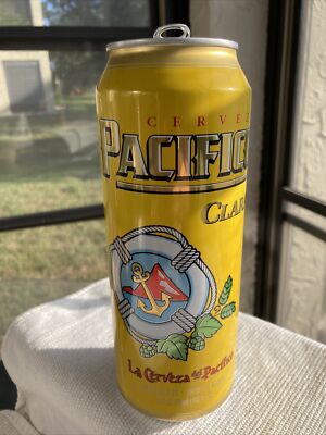 Cerveza Pacifico Clara La Cerveza del Pacifico Brewed Mexico 24 oz beer can only