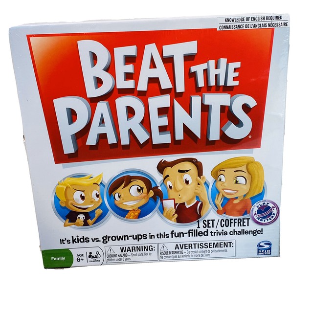Beat The Parents Board Game Kids Vs Grown Up Trivia Challenge New