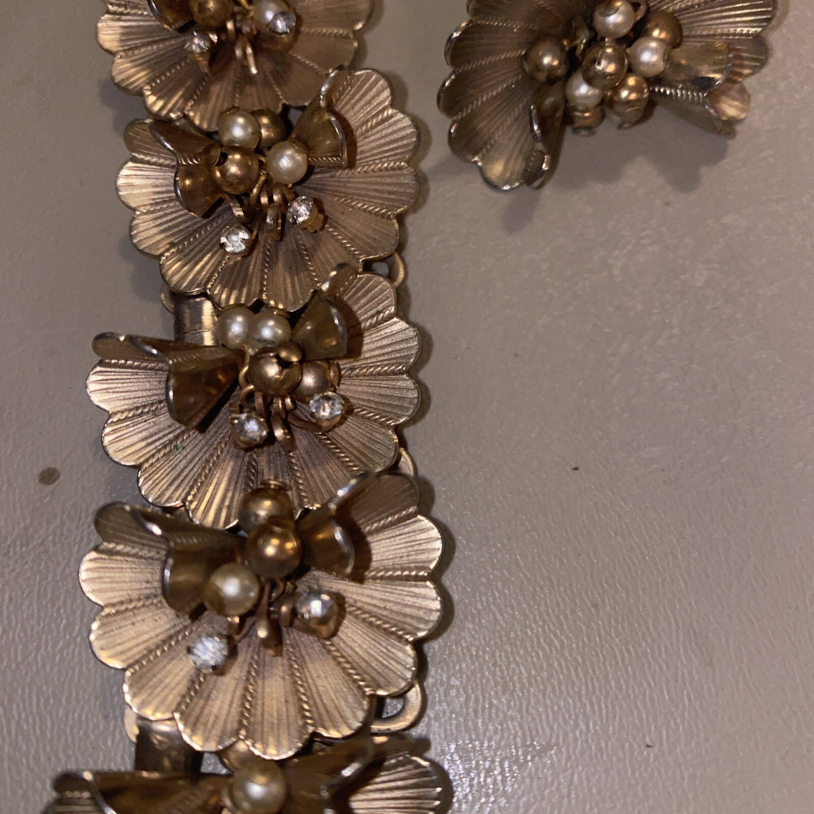 Antique Bracelet Earring Set - image 2