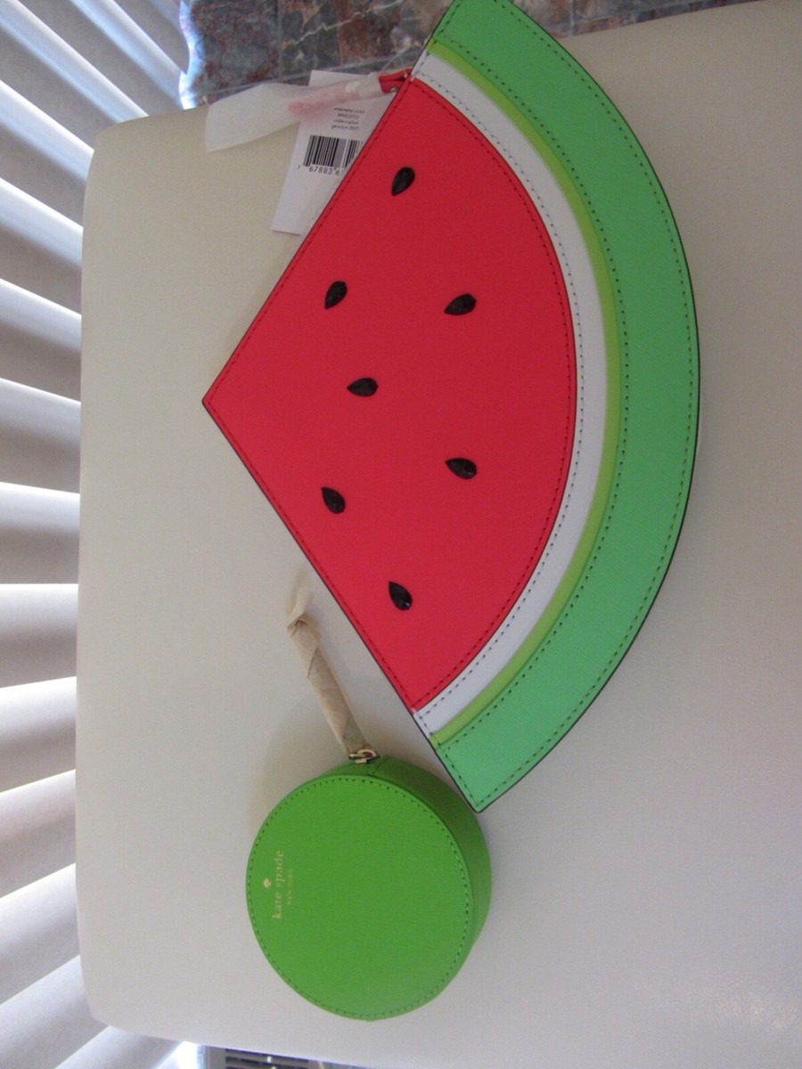 Kate Spade Make a Splash Geranium Watermelon Clutch | eBay