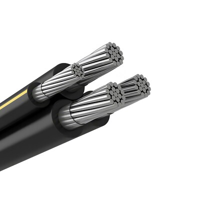 125' Dyke 2-2-2-4 Aluminum URD Underground Direct Burial Cable (115 Amp) 600V