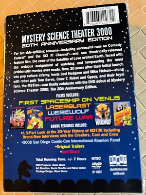 Mystery Science Theater 3000 20th Anniversary Edition 4 DVD Set | eBay