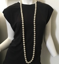 Pearl Necklace Hong Kong Faux 52 Inches