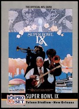 Super Bowl IX #9 1990 Pro Set Super Bowl Collectibles