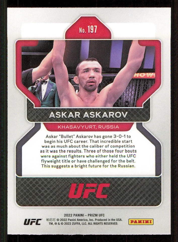 2022 Panini Prizm UFC #197 Askar Askarov - Image 2 of 2