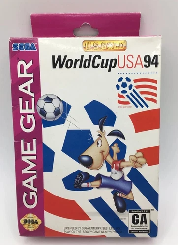 Read Desciption. World Cup USA '94 (Sega Game Gear, 1994) US Version Box
