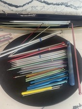 Vintage Mixed Knitting Needles Crochet Hooks Lot Huge Variety Colors and Sizes