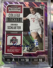 2025 Panini Nil the OSU- College Contenders Amanda Schlueter 50/50 Bookend