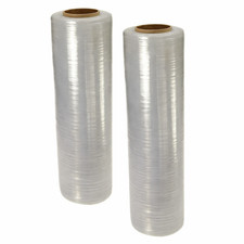 18" x 1500FT 80 Gauge Pallet Wrap Stretch Film Shrink Hand Wrap 1500' 2 Rolls