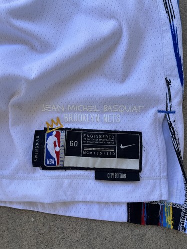 Brooklyn Nets Jersey City Edition Mens 3XL NBA Basketball Durant Nike Basquiat50 - Picture 6 of 9