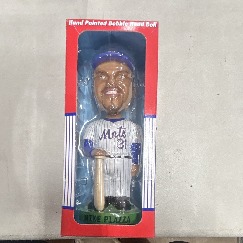 Bobble Dobbles Hand Painted Mike Piazza New York Mets MLB Bobblehead New/Box