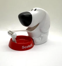 Scotch Magic Tape Dispenser - 3M - Model C31-Dog - 3/4" x 350" - Dog with Bowl