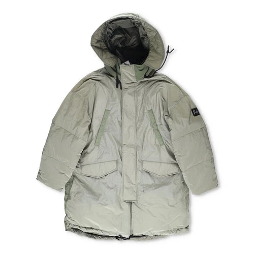 HOLDEN Mens Green Parka Coat Softshell Stand Up Collar Zip Closure M RRP 800 video thumbnail