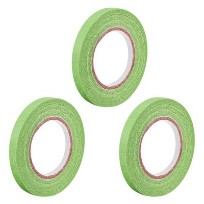 3pcs 7mm 0.28'' Wide 20m 21 Yards Masking Tape Rolls Light Green