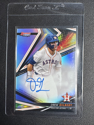 DREW GILBERT 2022 Bowman s Best Autograph #B22-DGI Houston Astros Auto Rookie RC