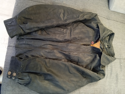 Authentic Leatherjacket XXL Black And White