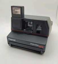 Vintage Polaroid Impulse QPS Instant Film Flash Camera With Strap Tested Works