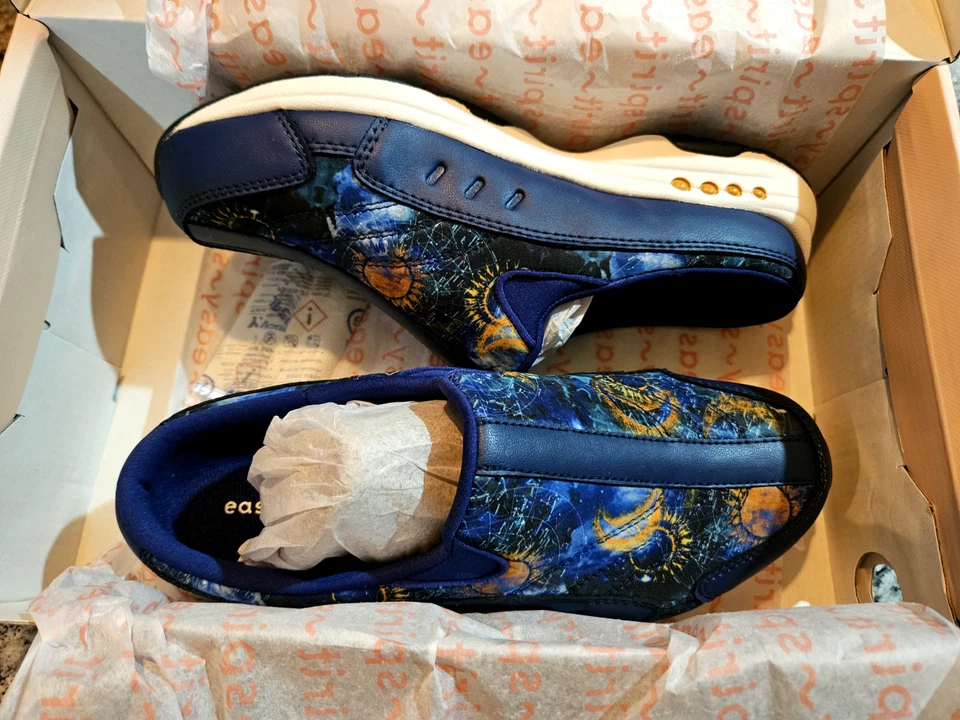 Easy Spirit Traveltime 一脚蹬运动鞋 天蓝色 8.5 W — 第 2/3 张图片