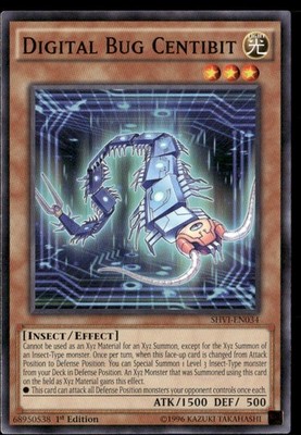 Digital Bug Centibit Shining Victories SHVI-EN034 Common / Short Print Yugioh LP