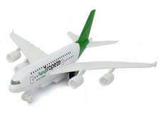 Passenger Plane Model Toy - Lights, Sound, Pullback - Diecast Metal