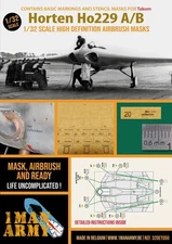 1/32 1ManArmy #DET050 Horten Ho229A/B Airbrush Masks For Takom