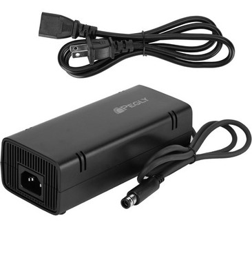 AC Power Supply Brick Charger Adapter Cable Cord for Microsoft Xbox 360 E System