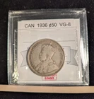 1936  Coin Mart Graded Canadian Fifty ¢50 Cent**VG-8**