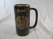 4 1/2" BLACK & GOLD CORNELL UNIVERSITY MUG FROM THE CAMPUS STORE ITHACA NY