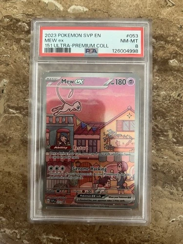 2023 POKEMON SVP EN-SV BLACK STAR PROMO 151 ULTRA-PREM COLL #053 MEW EX PSA 8