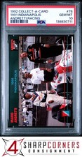 1992 COLLECT-A-CARD ANDRETTI RACING #78 1991 INDIANAPOLIS POP 2 PSA 10
