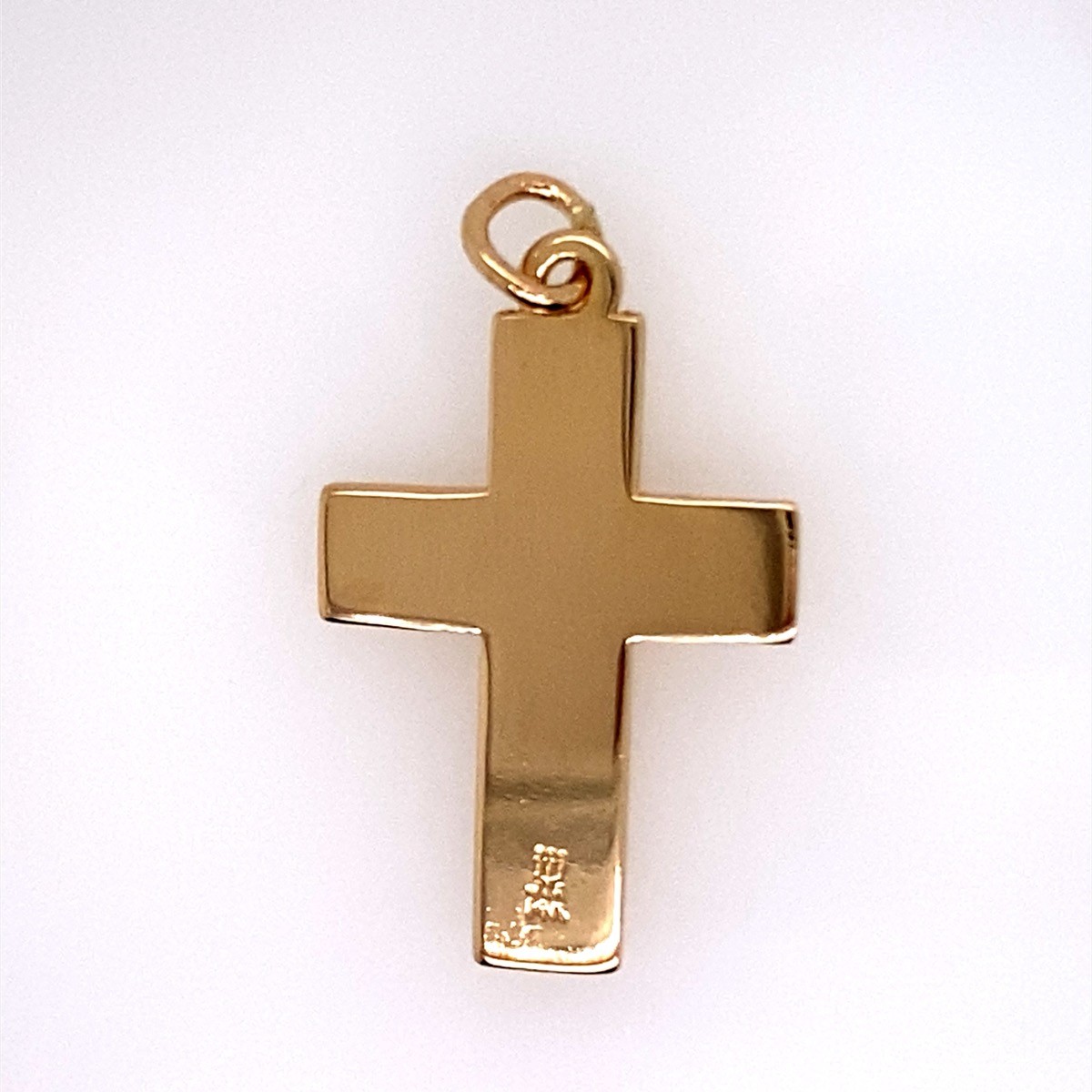 James Avery Retired Rose Vine Cross 14K Yellow Gold Pendant