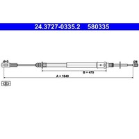 ATE 24.3727-0335.2 Seilzug, Feststellbremse