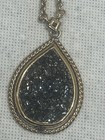 Brighton Gold Engraved Teardrop Pendant Necklace & Earrings Jewelry Set — photo 4
