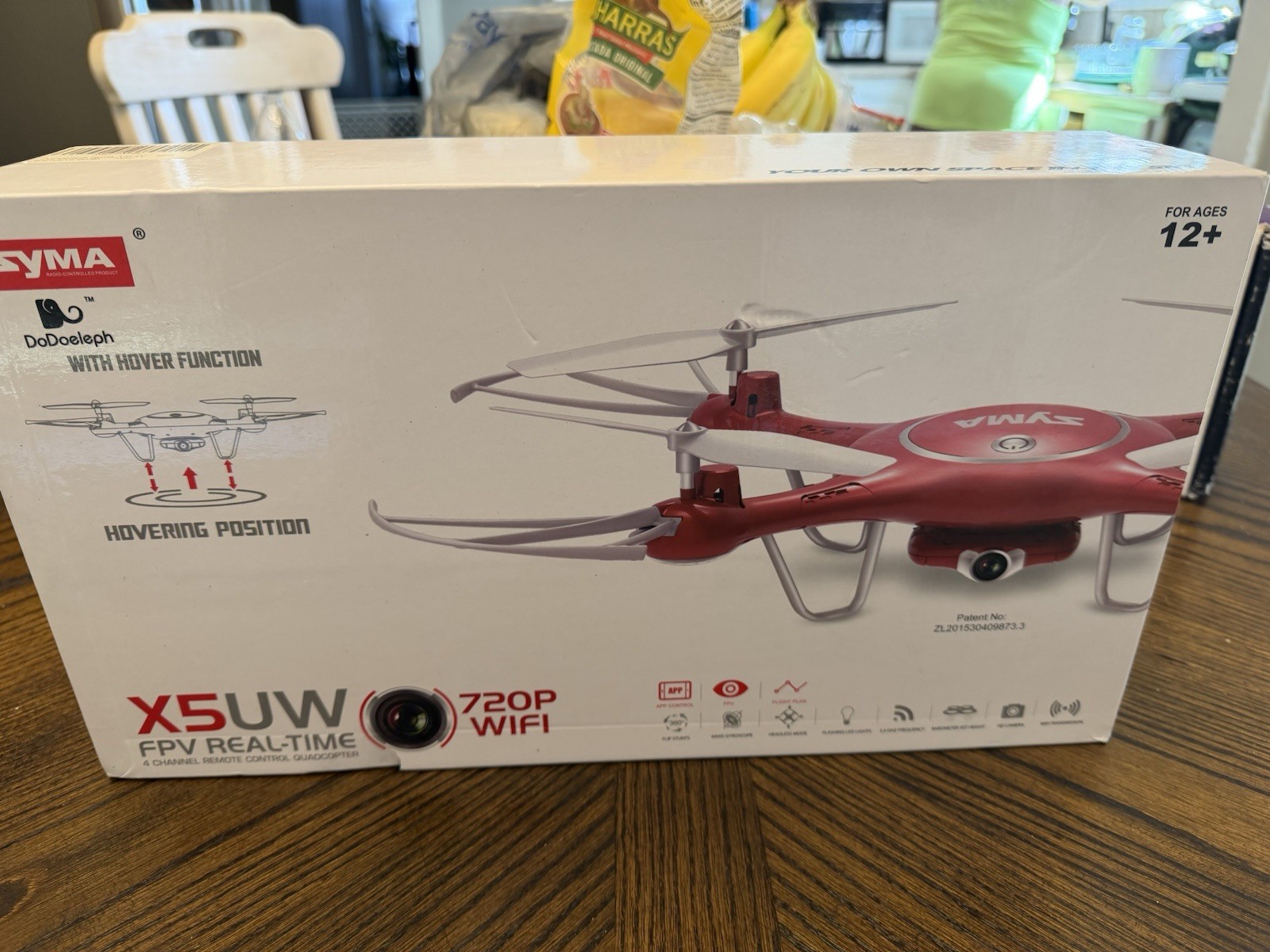 Syma X5UW Wi-Fi FPV 2.4Hgz RC Drone Quadcopter with 720p HD Camera Flight Plan