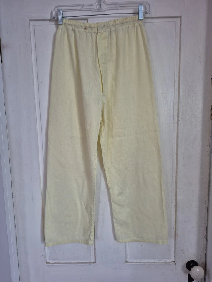 SILVIL Pijama Vintage Niño Amarillo Manga Larga Top e Inferior Conjunto de 2 Piezas Foto 4 de 4