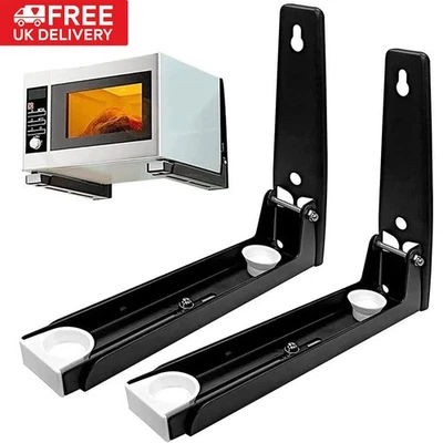 Wall Mounted Adjustable Stretch Oven Shelf Microwave Bracket Rack Holder UK