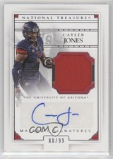 2016 Panini National Treasures Collegiate 80/99 Cayleb Jones #11 Auto h3a