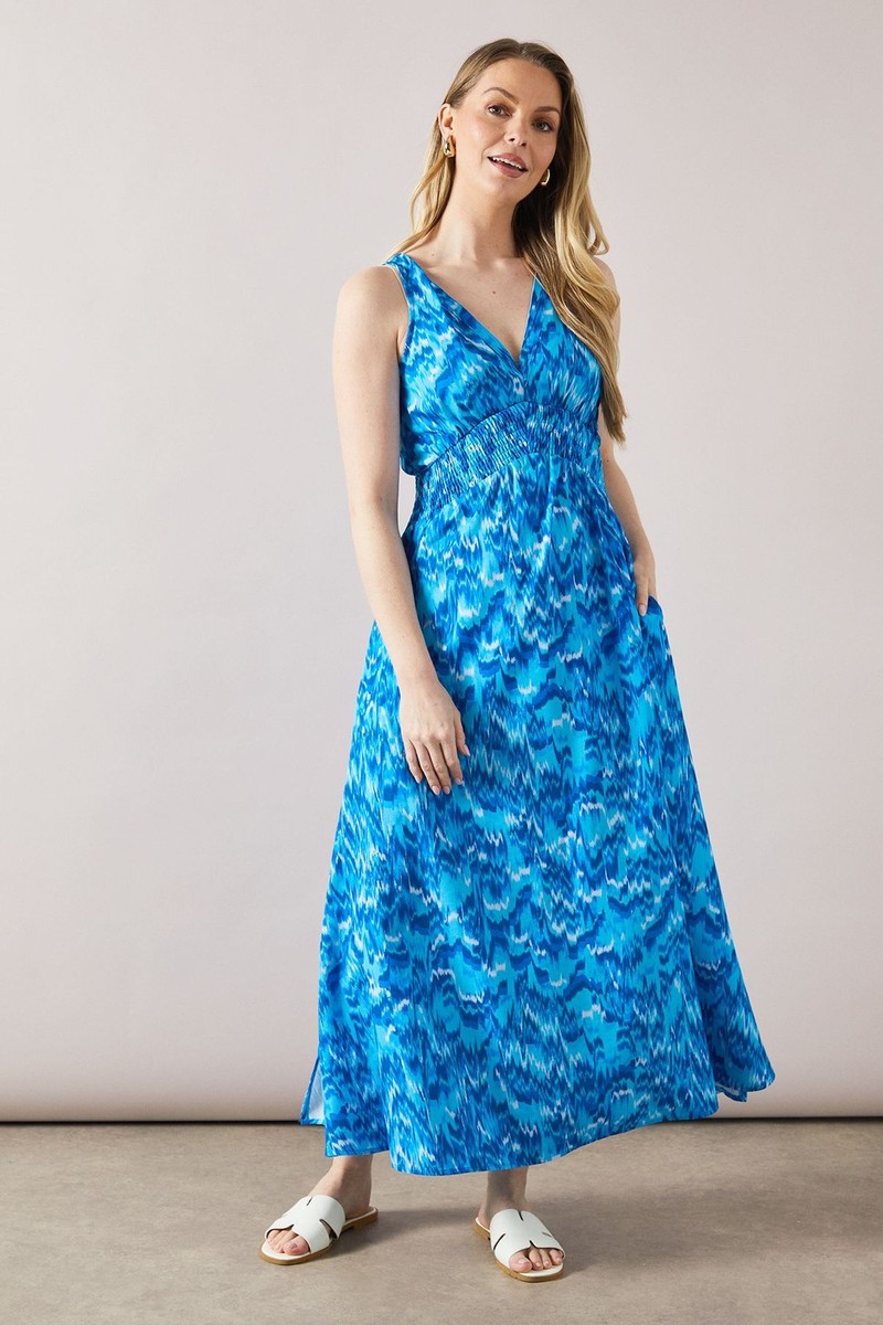 Wallis Shop Wallis Clothes At Debenhams Ireland Wallis Blue Maxi - Main Image