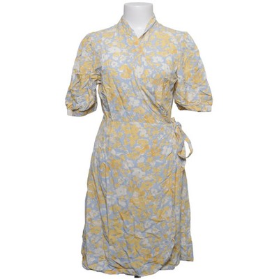 MSCH Copenhagen, Wickelkleid, Größe: M, Gelb/Blau/Weiß/Mehrfarbig, Viskose #XIm