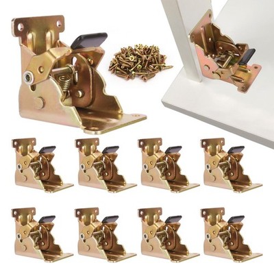 10 Pack Folding Leg Brackets, Folding Table Leg Bracket, Self-Locking Bracket...