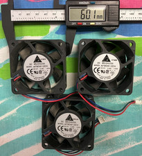 Delta AFB0612H 60mm 25mm 12VDC 3 wire fan with screws - 1 unit per auction
